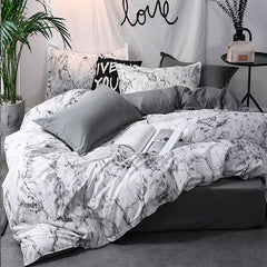 Rock Marble Duvet Comforter Bedding Set - Muselune