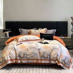 Egyptian Cotton Luxury Bedding 1000TC – Floral Digital Print Set - Muselune