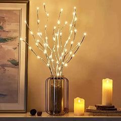 White Birch LED Branch Lights – Battery-Powered Fairy Decor - Muselune