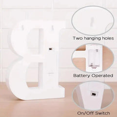 LED Letter & Number Light – Battery -Weddings & Parties - Muselune