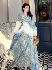 Muse Art Van Gogh Starry Painting Print dresses - Muselune