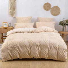 Geometric Floral Queen Bedding – Twin to King Duvet Cover & Pillowcases - Muselune