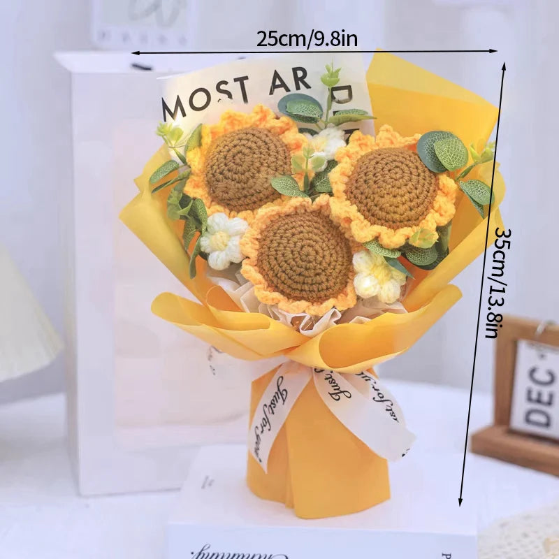 Bouquet Gift Knitted Flower Décor Soft Toys Muselune
