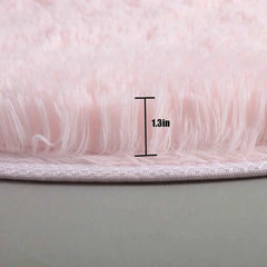 Round Soft Plush Rug - Fluffy, Cozy & Stylish - Muselune