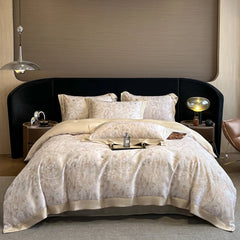 Luxury Fiber Soft Silky Duvet Flowers and Plants Bedding Set - Muselune