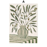 Scandinavian Minimalist Boho Canvas – Abstract HD Wall Art - Muselune