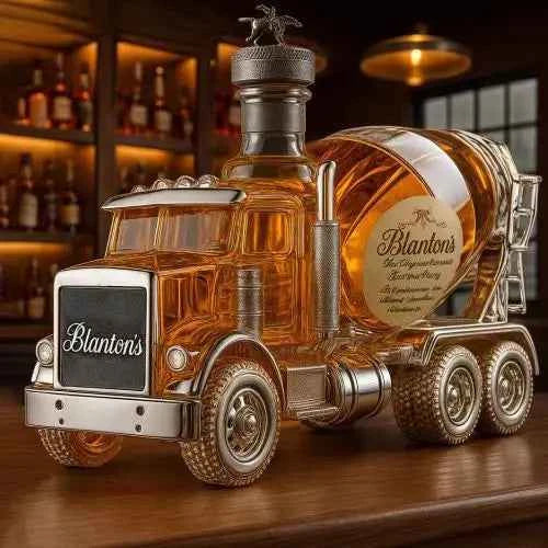 Creative Whiskey Bottle Transparent Glass Cement Decoration