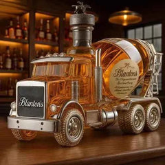 Creative Whiskey Bottle Transparent Glass Cement Decoration