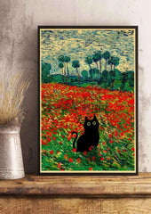 Cute Digital Cats Poster – Funny DIY Cartoon Wall Art - Muselune
