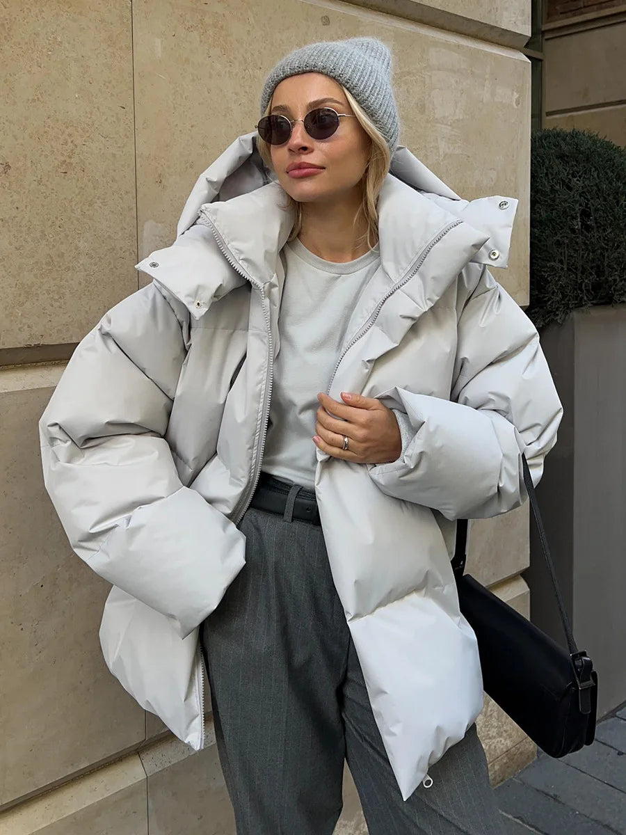 Talenza Cotton Loose Parka Retro Bakery Jacket Muselune