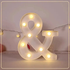 LED Letter & Number Light – Battery -Weddings & Parties - Muselune
