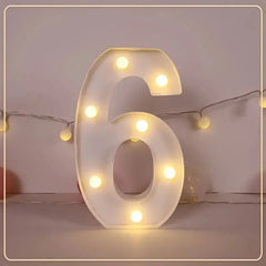LED Letter & Number Light – Battery -Weddings & Parties - Muselune