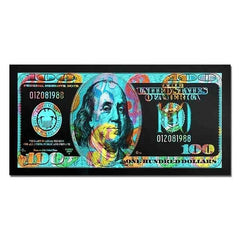 Art One Hundred Dollar Bills Canvas Paintings Modern Abstract Graffiti Money Poster Picture for Living Room Wall Decor Cuadros - Muselune