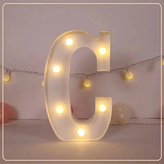 LED Letter & Number Light – Battery -Weddings & Parties - Muselune