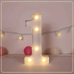 LED Letter & Number Light – Battery -Weddings & Parties - Muselune