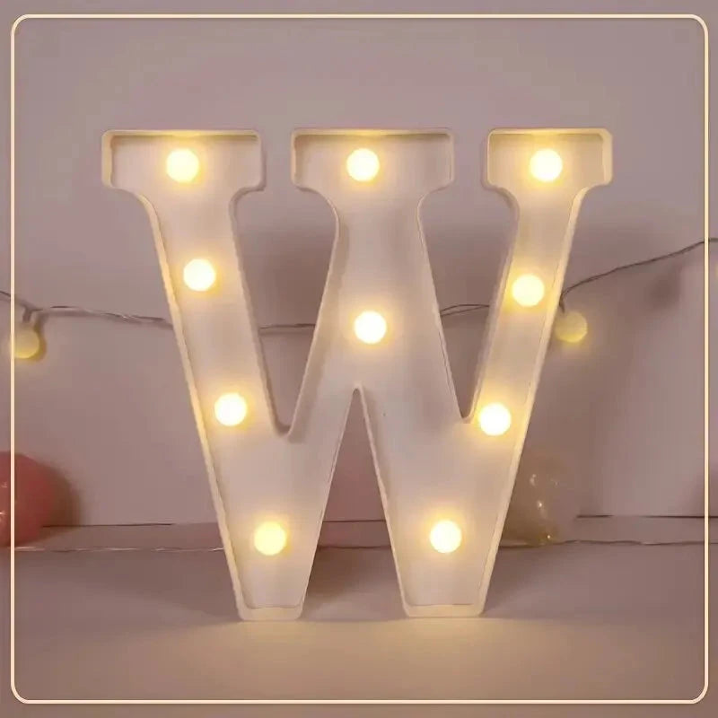 LED Letter & Number Light – Battery -Weddings & Parties - Muselune