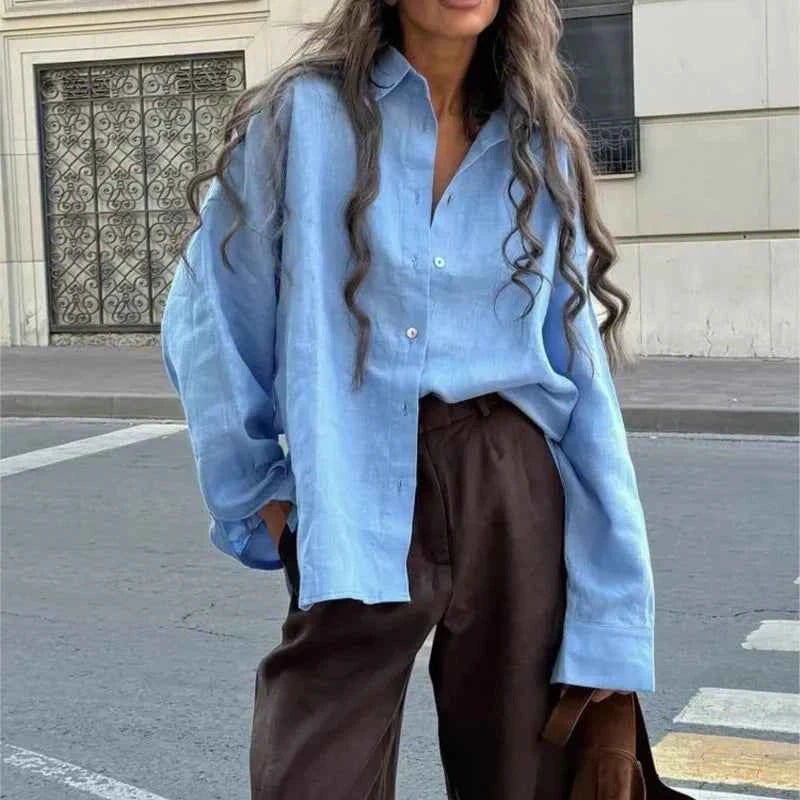 Vintage Linen Shirt – Long Sleeve & Timeless Style