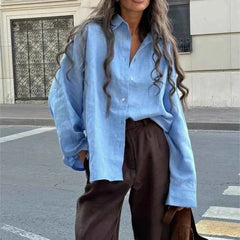 Vintage Linen Shirt – Long Sleeve & Timeless Style