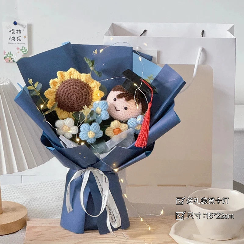 Bouquet Gift Knitted Flower Décor Soft Toys Muselune