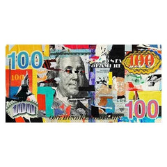 Art One Hundred Dollar Bills Canvas Paintings Modern Abstract Graffiti Money Poster Picture for Living Room Wall Decor Cuadros - Muselune