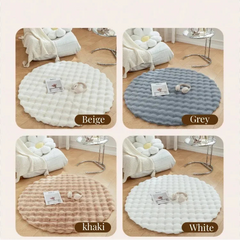 Luxury Faux Fur Round Rug – Soft, Plush & Non-Slip - Muselune