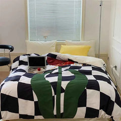 Cotton Satin Bedding Set – Floral Print Duvet & Comforter Covers - Muselune