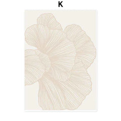 Scandinavian Minimalist Boho Canvas – Abstract HD Wall Art - Muselune