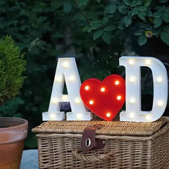 LED Letter & Number Light – Battery -Weddings & Parties - Muselune