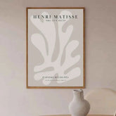 Mid-Century Beige Gallery Canvas – Matisse & Picasso Exhibition Art - Muselune