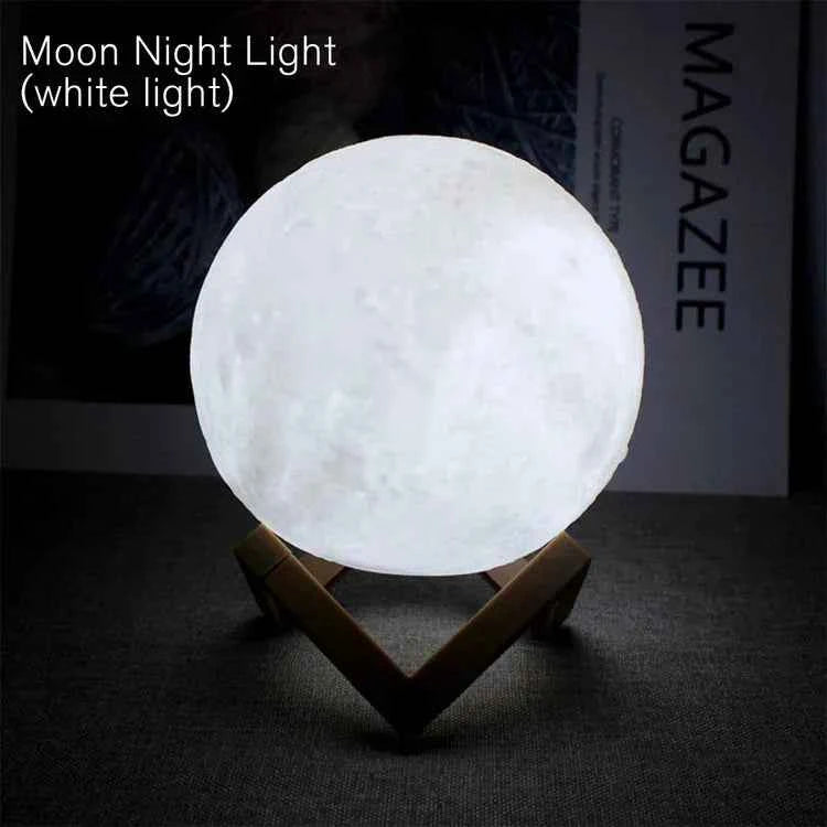 Moon Light Galaxy Lamp - 7-Colour LED Light for a Cosmic Experience - Muselune