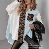 Casual Striped Mid-Length Blouse