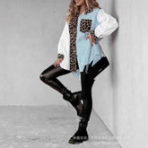 Casual Striped Mid-Length Blouse