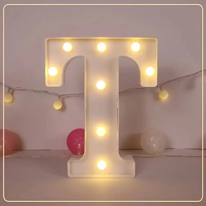 LED Letter & Number Light – Battery -Weddings & Parties - Muselune