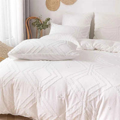 Geometric Floral Queen Bedding – Twin to King Duvet Cover & Pillowcases - Muselune