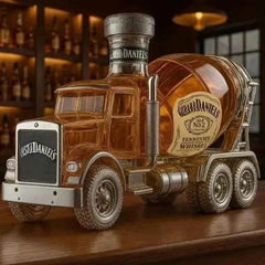 Creative Whiskey Bottle Transparent Glass Cement Decoration