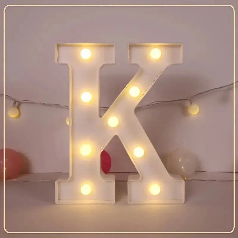 LED Letter & Number Light – Battery -Weddings & Parties - Muselune