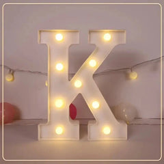 LED Letter & Number Light – Battery -Weddings & Parties - Muselune