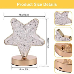 Crystal Moon Touch Night Light - Elegant Dimming Lamp - Muselune