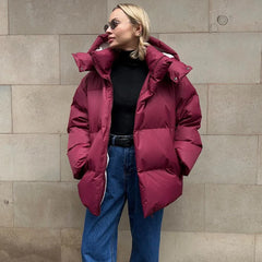 Talenza Cotton Loose Parka Retro Bakery Jacket Muselune