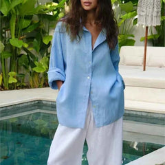 Vintage Linen Shirt – Long Sleeve & Timeless Style