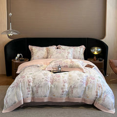 Luxury Fiber Soft Silky Duvet Flowers and Plants Bedding Set - Muselune