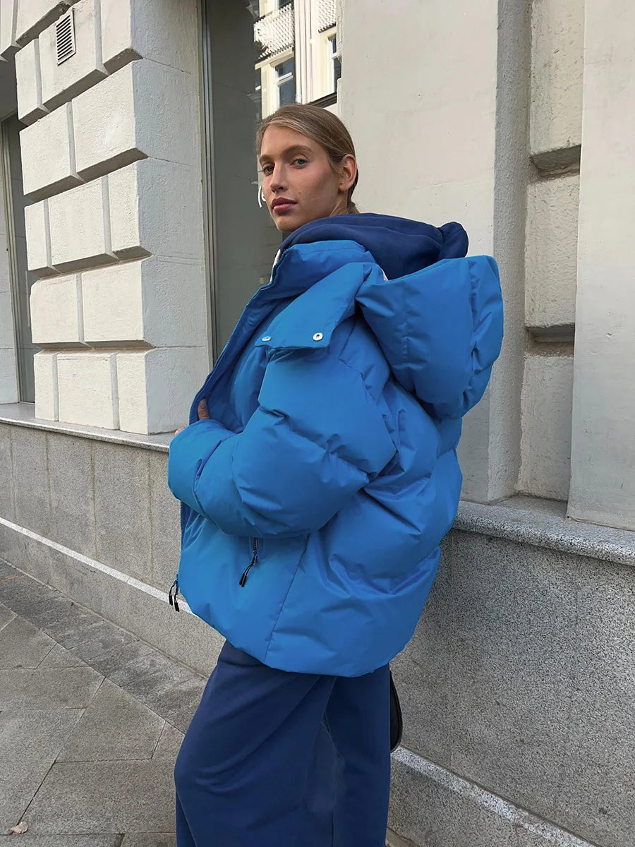 Talenza Cotton Loose Parka Retro Bakery Jacket Muselune