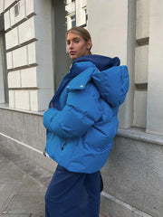 Talenza Cotton Loose Parka Retro Bakery Jacket Muselune
