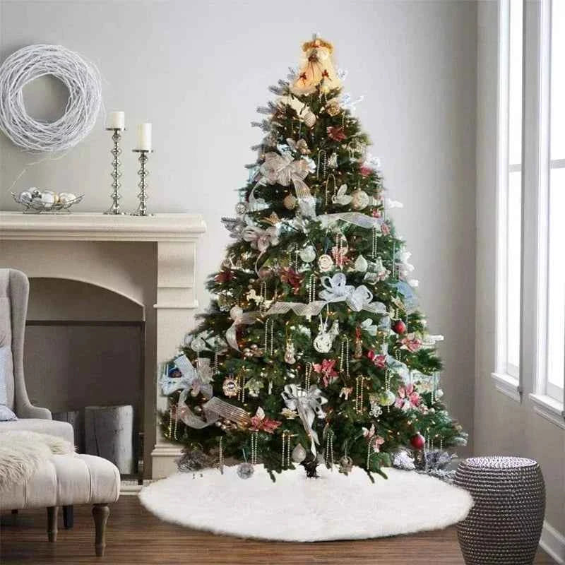 Christmas Tree Skirts White Plush Mat 78/90/122cm
