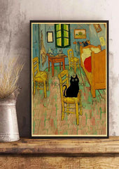 Cute Digital Cats Poster – Funny DIY Cartoon Wall Art - Muselune