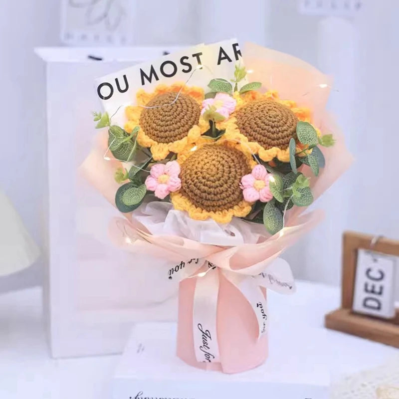 Bouquet Gift Knitted Flower Décor Soft Toys Muselune