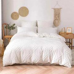 Geometric Floral Queen Bedding – Twin to King Duvet Cover & Pillowcases - Muselune