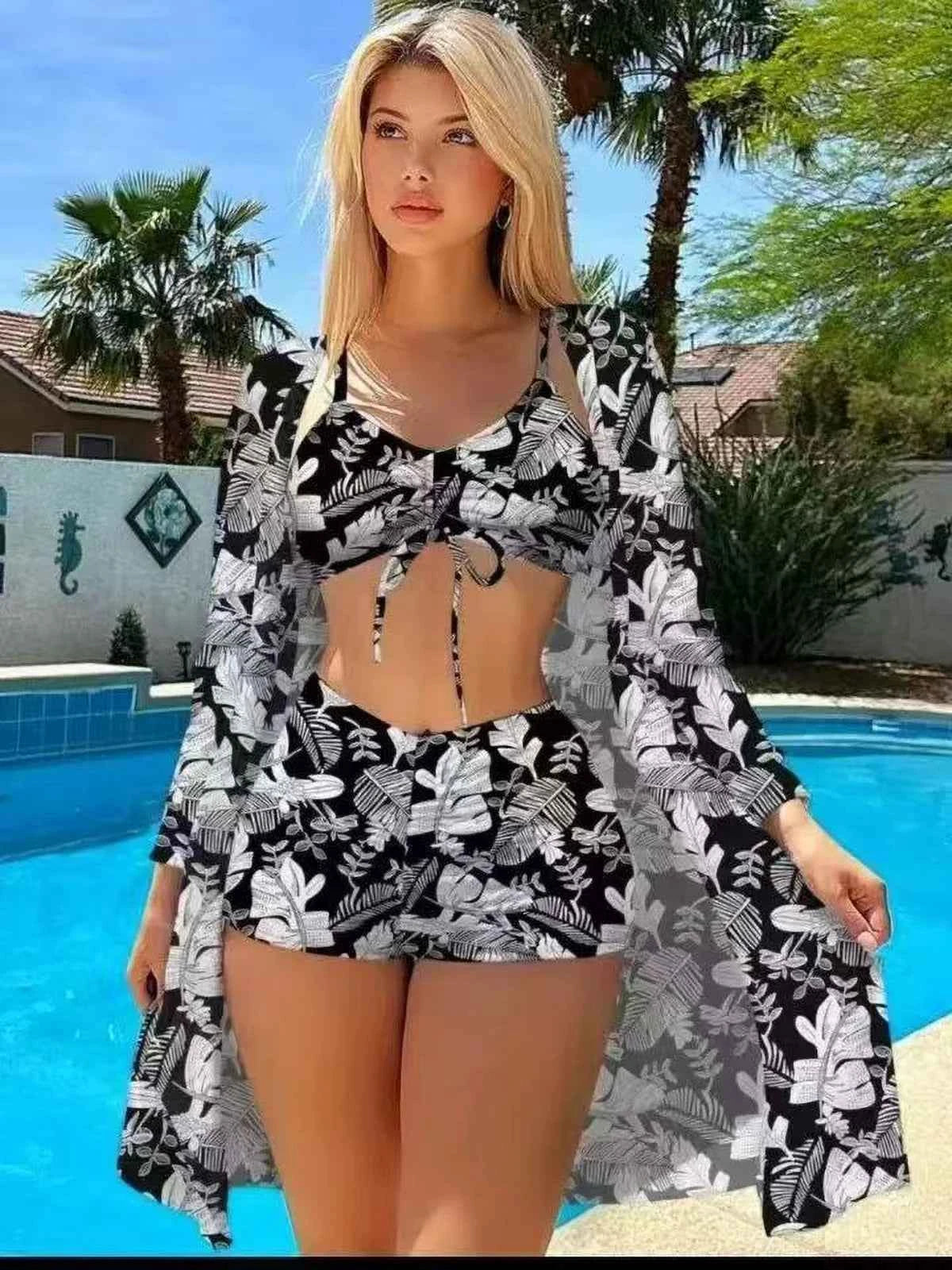 Slimming Bikini Set – Adjustable Straps & Flattering Fit - Muselune