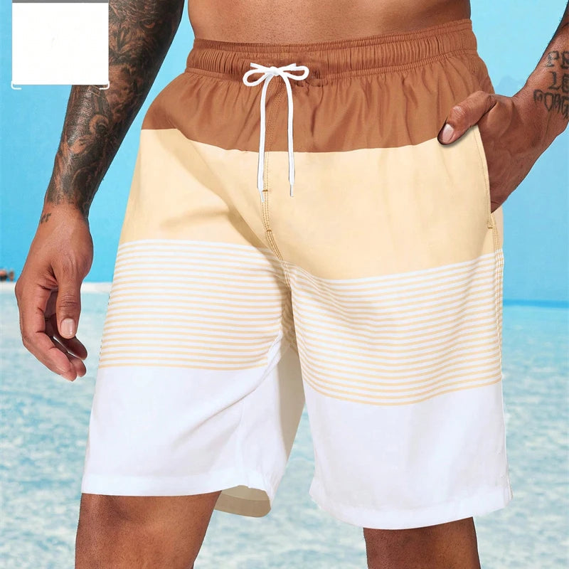 Classic Stripe Beach Shorts & Swimwear - Muselune