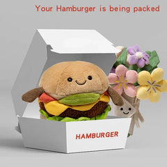 Soft Toys- Hamburg Plush 15cm ,Holding Flowers 30cm - Muselune